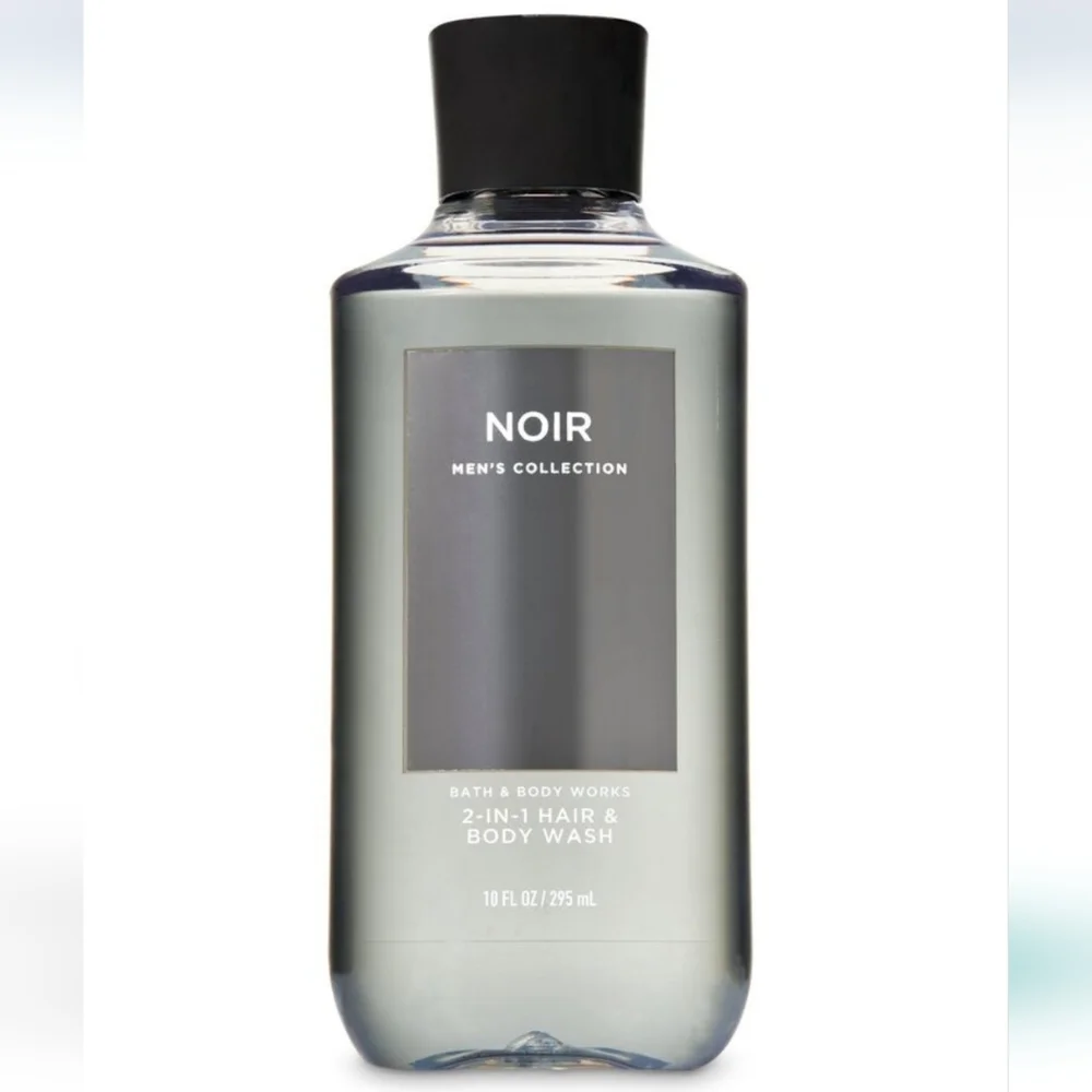New Bath & Body Works Noir Mens Collection 2-In-1 Hair & Body Wash 10 Fl Oz